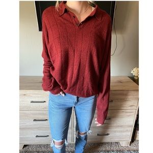 Vintage Button Sweater